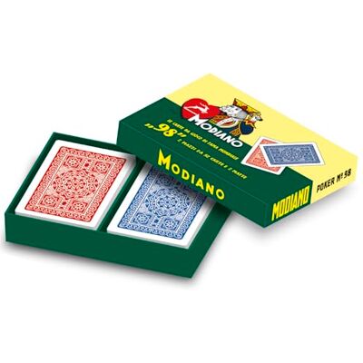Modiano 300259 Ramino 98 en boîte en carton version italienne Modiano 300259 Ramino 98 en boîte en carton version italienne
