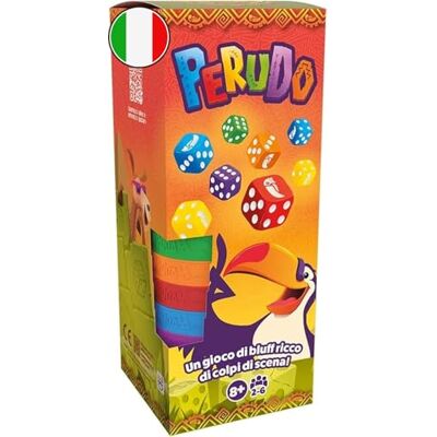 Asmodee Perudo, Jeu de Société de Bluff, 8+ Ans, 2-6 Joueurs, Édition en Italien Asmodee Perudo, Jeu de Société de Bluff, 8+ Ans, 2-6 Joueurs, Édition en Italien