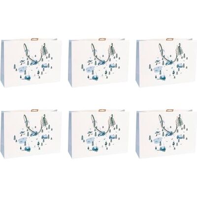 Eurowrap Clairefontaine X-30921-6Cpack Un Lot de 6 Sacs Cadeaux Excellia- Format Shopping 37,3x11,8x27,5 cm 210g Motif : Hiver, Cabane Hivernale, Chalet, Noël Idéal pour : Jeux Société, Puzzles Eurowrap Clairefontaine X-30921-6Cpack Un Lot de 6 Sacs Cadeaux Excellia- Format Shopping 37,3x11,8x27,5 cm 210g Motif : Hiver, Cabane Hivernale, Chalet, Noël Idéal pour : Jeux Société, Puzzles