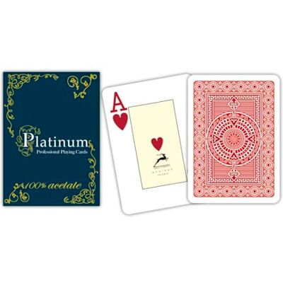 Modiano Cartes Poker Platinum acetate (rouge) SOLDES ! Modiano Cartes Poker Platinum acetate (rouge) SOLDES !
