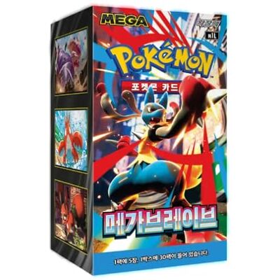Pokémon Mega Brave M1L Booster Box Korean Sealed Trading Card Game Set Pokémon Mega Brave M1L Booster Box Korean Sealed Trading Card Game Set