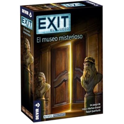 Devir Exit: Le Musée Mystérieux, Jeu de Société en Espagnol avec des Amis, Escape Room, Jeux de Mystère, pour Adultes (BGEXIT10) Devir Exit: Le Musée Mystérieux, Jeu de Société en Espagnol avec des Amis, Escape Room, Jeux de Mystère, pour Adultes (BGEXIT10)