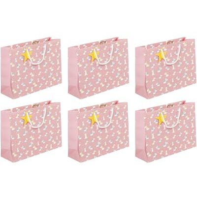 Eurowrap Clairefontaine 32466-6Cpack Un lot de 6 sacs cadeaux Excellia- Format Shopping 37,3x11,8x27,5 cm 210g Motif : Licornes Emballage Cadeaux, idéal pour : Jeux Société, Puzzles Eurowrap Clairefontaine 32466-6Cpack Un lot de 6 sacs cadeaux Excellia- Format Shopping 37,3x11,8x27,5 cm 210g Motif : Licornes Emballage Cadeaux, idéal pour : Jeux Société, Puzzles