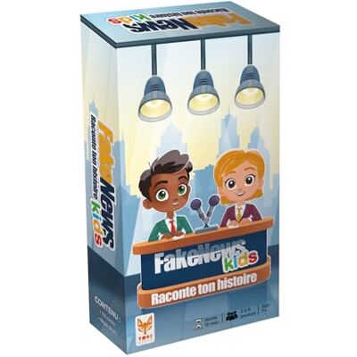 Topi Games Fake News Kids Jeu De Cartes Familial, Histoires Créatives Avec Cartes Illustrées Et Jetons De Vote 2 À 8 Joueurs 15 Minutes Topi Games Fake News Kids Jeu De Cartes Familial, Histoires Créatives Avec Cartes Illustrées Et Jetons De Vote 2 À 8 Joueurs 15 Minutes