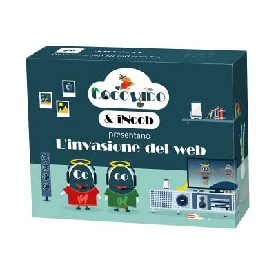 Asmodee Coco Rido L'Invasion Du Web, Jeu de société amusant pour adultes, Black Humor, 3 à 10 joueurs, édition en italien, multicolore, de 18 ans Asmodee Coco Rido L'Invasion Du Web, Jeu de société amusant pour adultes, Black Humor, 3 à 10 joueurs, édition en italien, multicolore, de 18 ans