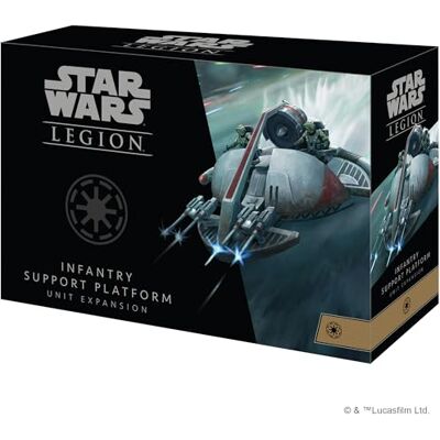Atomic Star Wars Legion: Galactic Republic Expansions : Infantry Support Platform Extension d'Unité Jeu de figurines À partir de 14 ans 2 joueurs Temps de jeu de 90 minutes Atomic Star Wars Legion: Galactic Republic Expansions : Infantry Support Platform Extension d'Unité Jeu de figurines À partir de 14 ans 2 joueurs Temps de jeu de 90 minutes