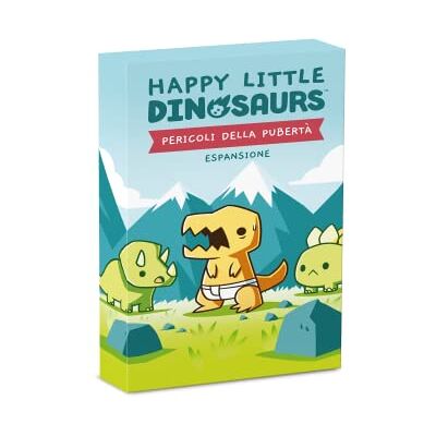 Asmodee Happy Little Dinosaures : Dangers de la Puberté Extension de jeu de table, 2-4 joueurs, 8+ ans, édition en italien Asmodee Happy Little Dinosaures : Dangers de la Puberté Extension de jeu de table, 2-4 joueurs, 8+ ans, édition en italien
