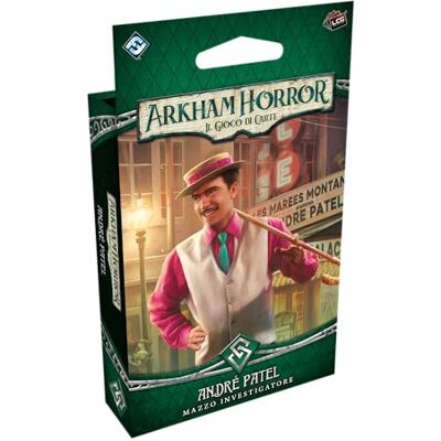 Asmodee – Arkham Horror: Le Jeu de Cartes: André Patel – Détecteur, Jeu de Cartes, 14+ Années, 1-4 Joueurs, 60-120 min, Édition en Italien Asmodee – Arkham Horror: Le Jeu de Cartes: André Patel – Détecteur, Jeu de Cartes, 14+ Années, 1-4 Joueurs, 60-120 min, Édition en Italien