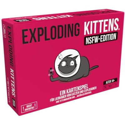 Asmodee Exploding Kittens: Édition NSFW (2024) Jeu de cartes pour 2 à 5 joueurs à partir de 18 ans 15 minutes Allemand Asmodee Exploding Kittens: Édition NSFW (2024) Jeu de cartes pour 2 à 5 joueurs à partir de 18 ans 15 minutes Allemand
