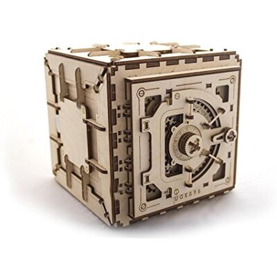 UGEARS Modèle de Coffre-Fort en Bois (Puzzle 3D Mécanique à Monter soi-même) Fonctionnel, Design/Coffre-Fort avec Serrure à Combinaison UGEARS Modèle de Coffre-Fort en Bois (Puzzle 3D Mécanique à Monter soi-même) Fonctionnel, Design/Coffre-Fort avec Serrure à Combinaison