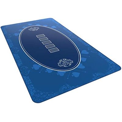 Bullets Playing Cards , Tapis de poker design bleu en 140 x 75 cm pour votre propre table de poker, Tissu Deluxe, Coussin de table de poker Bullets Playing Cards , Tapis de poker design bleu en 140 x 75 cm pour votre propre table de poker, Tissu Deluxe, Coussin de table de poker