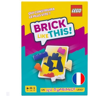 Asmodee BRICK LIKE THIS ! Le jeu officiel LEGO Jeu de construction rapide et amusant pour toute la famille : enfants, ados et adultes 15 mins, 2 à 8 joueurs, à partir de 7 ans, version française Asmodee BRICK LIKE THIS ! Le jeu officiel LEGO Jeu de construction rapide et amusant pour toute la famille : enfants, ados et adultes 15 mins, 2 à 8 joueurs, à partir de 7 ans, version française