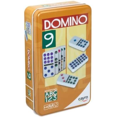 Cayro Dominos + 6 Ans Doubles et Multicolores avec 9 jetons à Points Jeu de société Enfants et Adultes Plus de difficulté et de Plaisir 2 à 6 Joueurs Cayro Dominos + 6 Ans Doubles et Multicolores avec 9 jetons à Points Jeu de société Enfants et Adultes Plus de difficulté et de Plaisir 2 à 6 Joueurs