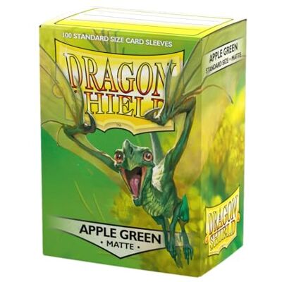 Dragon 11018 Matte Apple Green Standard Sleeves (100 manches), ART11018 Dragon 11018 Matte Apple Green Standard Sleeves (100 manches), ART11018