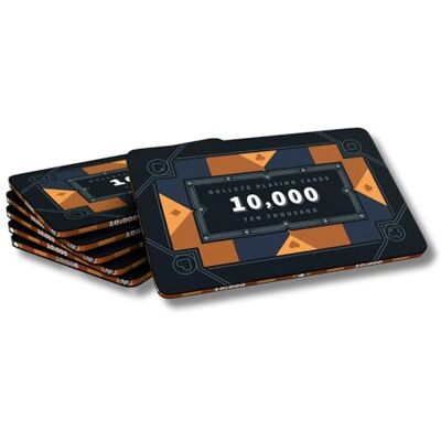 Bullets Playing Cards , Plaque de poker Paulie en céramique, Avec valeurs, Lot de 6 (10 k) Bullets Playing Cards , Plaque de poker Paulie en céramique, Avec valeurs, Lot de 6 (10 k)