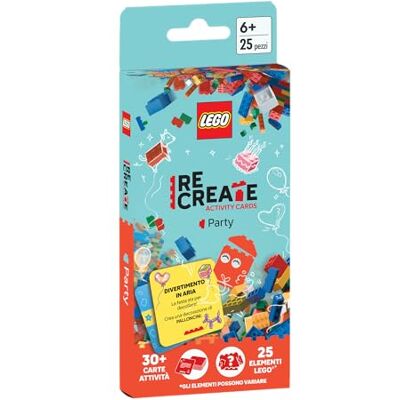 Asmodee Lego ReCreate Activity Cards Party, Jeu de Société officiel LEGO Jeu de Construction rapide et amusant pour toute la famille : 15-30 min, 1-5 joueurs, 6+ ans Asmodee Lego ReCreate Activity Cards Party, Jeu de Société officiel LEGO Jeu de Construction rapide et amusant pour toute la famille : 15-30 min, 1-5 joueurs, 6+ ans