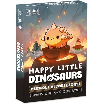 Asmodee : Happy Little Dinosaures : Dangers à l'horizon, 8+ Années, 2-6 Joueurs, Edition en Italien Asmodee : Happy Little Dinosaures : Dangers à l'horizon, 8+ Années, 2-6 Joueurs, Edition en Italien