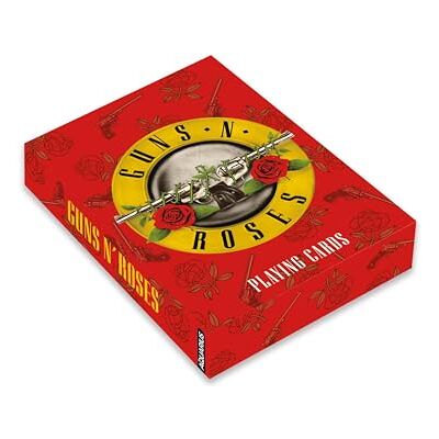 AQUARIUS Guns N' Roses Jeu de cartes Guns N' Roses Produit sous licence officielle AQUARIUS Guns N' Roses Jeu de cartes Guns N' Roses Produit sous licence officielle