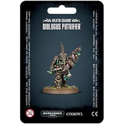 Games Workshop - Miniature « Death Guard Biologus Putrificateur », 99070102005, Black Games Workshop - Miniature « Death Guard Biologus Putrificateur », 99070102005, Black
