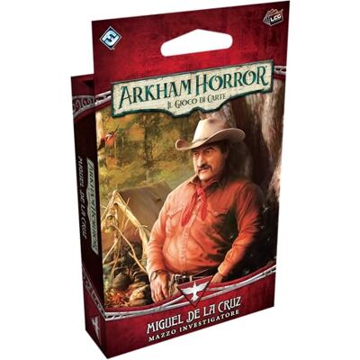 Asmodee – Arkham Horror: Le Jeu de Cartes: Miguel de la Cruz – Détecteur, Jeu de Cartes, 14+ Années, 1-4 Joueurs, 60-120 min, Édition en Italien Asmodee – Arkham Horror: Le Jeu de Cartes: Miguel de la Cruz – Détecteur, Jeu de Cartes, 14+ Années, 1-4 Joueurs, 60-120 min, Édition en Italien