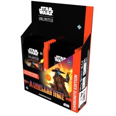 Asmodee Star Wars : Unlimited TCG A Lawless Time Carbonite Booster Display – Cartes variantes haut de gamme, y compris Hyperspace, vitrine et cartes Prestige exclusives, à partir de 12 ans, 20 minutes Asmodee Star Wars : Unlimited TCG A Lawless Time Carbonite Booster Display – Cartes variantes haut de gamme, y compris Hyperspace, vitrine et cartes Prestige exclusives, à partir de 12 ans, 20 minutes