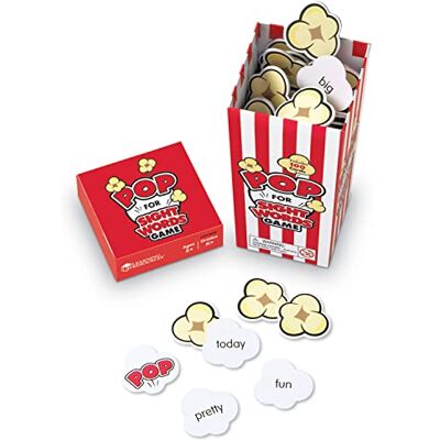 Learning Resources Pop For Sight Words Jeu de vocabulaire/d'alphabétisation 92 cartes à partir de 5 ans Learning Resources Pop For Sight Words Jeu de vocabulaire/d'alphabétisation 92 cartes à partir de 5 ans