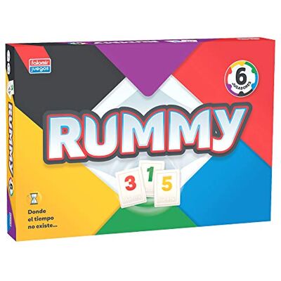 Falomir 29775 Jeu Rummy 6 Multicolore Falomir 29775 Jeu Rummy 6 Multicolore