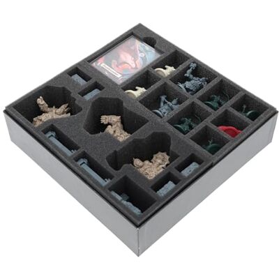Feldherr set de mousse compatible avec HeroQuest (2021) : Contre la horde d'ogres boîte du jeu Insertions pour ranger toutes les figurines et accessoires de l'extension Feldherr set de mousse compatible avec HeroQuest (2021) : Contre la horde d'ogres boîte du jeu Insertions pour ranger toutes les figurines et accessoires de l'extension