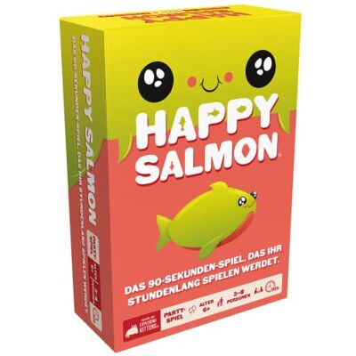 Asmodee Eggertspiele- Happy Salmon Jeu, EXKD0026, Multicolore, coloré, 4. Weitere Spiele Von Exploding Kittens Version Allemande Asmodee Eggertspiele- Happy Salmon Jeu, EXKD0026, Multicolore, coloré, 4. Weitere Spiele Von Exploding Kittens Version Allemande