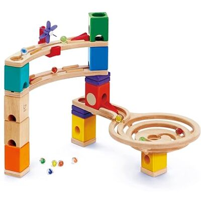 Hape Circuit à Billes en Bois Race to The Finish Quadrilla Super Kit Circuit 28 Pièces + 30 Billes Jeu de Construction en Bois pour Enfant Jeux de Parcours Enfants 4 Ans et Plus, Fille, Garçon Hape Circuit à Billes en Bois Race to The Finish Quadrilla Super Kit Circuit 28 Pièces + 30 Billes Jeu de Construction en Bois pour Enfant Jeux de Parcours Enfants 4 Ans et Plus, Fille, Garçon