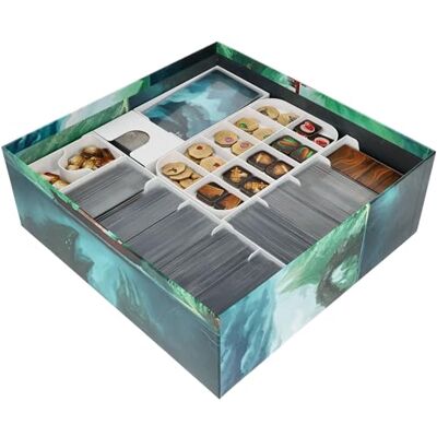 Feldherr Organizer compatible avec Sleeping Gods + Tides of Ruin boîte de jeu principale Insertion de trieur pour une installation rapide et une continuité sans faille Feldherr Organizer compatible avec Sleeping Gods + Tides of Ruin boîte de jeu principale Insertion de trieur pour une installation rapide et une continuité sans faille