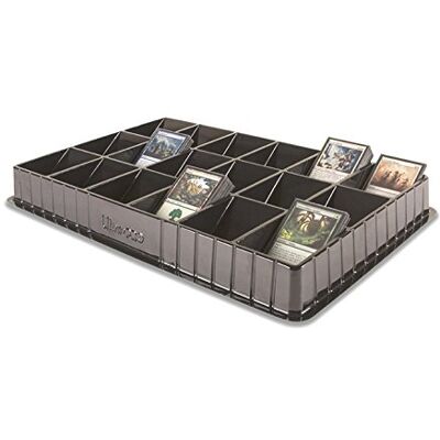 Ultra Pro Plateau de tri et de revendeur pour cartes à collectionner (18 emplacements), noir Ultra Pro Plateau de tri et de revendeur pour cartes à collectionner (18 emplacements), noir