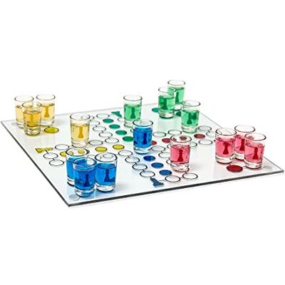 Relaxdays Ludo Verre à boire/jeu SAU Relaxdays Ludo Verre à boire/jeu SAU