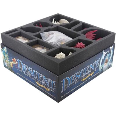 Feldherr set de mousse compatible avec Descent: Journeys in the Dark 2nd Edition core game box Feldherr set de mousse compatible avec Descent: Journeys in the Dark 2nd Edition core game box