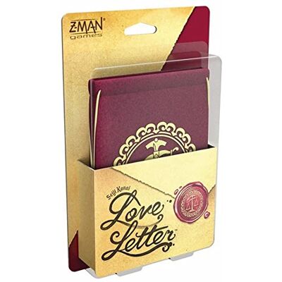 Asmodee Z-Man Games, Love Letter, Card Game, Ages 10+, 2-6 Players, 20+ Minutes Playing Time Version Anglaise Asmodee Z-Man Games, Love Letter, Card Game, Ages 10+, 2-6 Players, 20+ Minutes Playing Time Version Anglaise