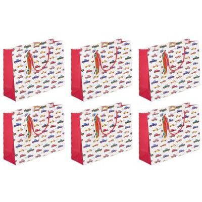 Eurowrap Clairefontaine 32472-6Cpack Un lot de 6 sacs cadeaux Excellia- Format Shopping 37,3x11,8x27,5 cm 210g Motif : voitures enfants Emballage Cadeaux, idéal pour : Jeux Société, Puzzles Eurowrap Clairefontaine 32472-6Cpack Un lot de 6 sacs cadeaux Excellia- Format Shopping 37,3x11,8x27,5 cm 210g Motif : voitures enfants Emballage Cadeaux, idéal pour : Jeux Société, Puzzles