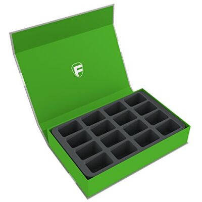 Feldherr Magnetic Box vert compatible avec 16 miniatures de Blood Bowl 2016 Edition Feldherr Magnetic Box vert compatible avec 16 miniatures de Blood Bowl 2016 Edition