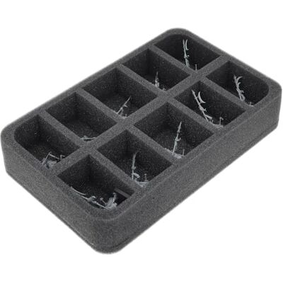 Feldherr Insert en mousse compatible avec Gross Cathay 10 compartiments Stockez et transportez jusqu'à 10 miniatures du Gross Cathay en toute sécurité HS050A173 Feldherr Insert en mousse compatible avec Gross Cathay 10 compartiments Stockez et transportez jusqu'à 10 miniatures du Gross Cathay en toute sécurité HS050A173