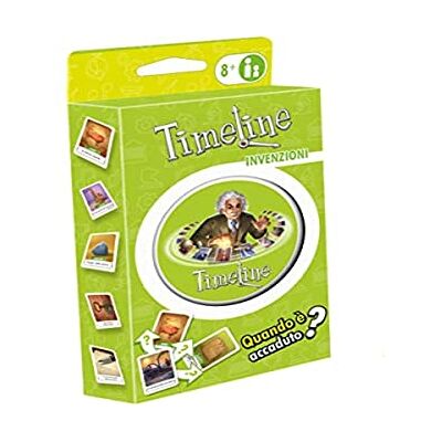 Asmodee Timeline Inventions, Eco Blister, Jeu de cartes, éducatif, Format de poche, Édition en italien, 8303 Asmodee Timeline Inventions, Eco Blister, Jeu de cartes, éducatif, Format de poche, Édition en italien, 8303