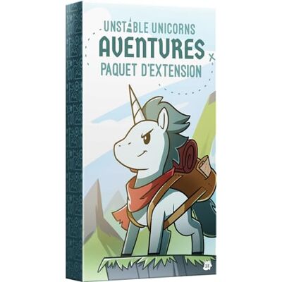 Asmodee Unstable Unicorns : extension Aventures FR à partir de 14 ans 2 à 8 joueur(s) 30-60 MIN Asmodee Unstable Unicorns : extension Aventures FR à partir de 14 ans 2 à 8 joueur(s) 30-60 MIN