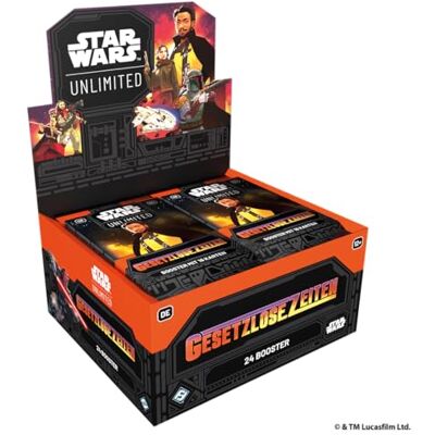 Asmodee FFG Star Wars : Unlimited Trading Card Game Temps illégal Booster Display (24 boosters), TCG pour enfants et adultes, âge 12+, 2 joueurs, 20 minutes, allemand Asmodee FFG Star Wars : Unlimited Trading Card Game Temps illégal Booster Display (24 boosters), TCG pour enfants et adultes, âge 12+, 2 joueurs, 20 minutes, allemand