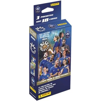 Panini French Football Federation 2025 Trading Cards Blister 3 Pochettes + 1 Carte édition limitée Panini French Football Federation 2025 Trading Cards Blister 3 Pochettes + 1 Carte édition limitée