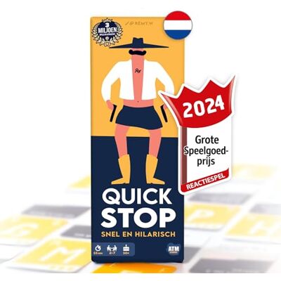 ATM Gaming QUICKSTOP – Het ultieme kaartspel voor snelle denkers & grappige momenten Familie- & Partyspel Vanaf 10 Jaar 2–7 Spelers 30 min Compact Reisspel voor Elke Gelegenheid ATM Gaming QUICKSTOP – Het ultieme kaartspel voor snelle denkers & grappige momenten Familie- & Partyspel Vanaf 10 Jaar 2–7 Spelers 30 min Compact Reisspel voor Elke Gelegenheid