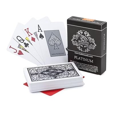 Bullets Playing Cards , cartes de poker imperméables Platinum poker cards 100% plastic premium Texas Holdem Poker cut card inclusive Bullets Playing Cards , cartes de poker imperméables Platinum poker cards 100% plastic premium Texas Holdem Poker cut card inclusive