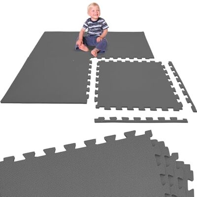 LittleTom 4 Pièces Tapis de Sol pour Enfants 50x50 cm Dalles en Mousse EVA Surface de Jeu Douce pour Bambins et Jeunes Enfants Carrés Puzzle Antidérapants Revêtement pour la Chambre des Petits LittleTom 4 Pièces Tapis de Sol pour Enfants 50x50 cm Dalles en Mousse EVA Surface de Jeu Douce pour Bambins et Jeunes Enfants Carrés Puzzle Antidérapants Revêtement pour la Chambre des Petits
