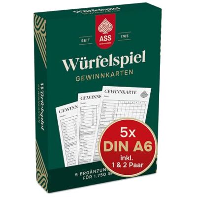 ASS 22517119 Wuerfelspiel Bloc de cartes ASS 22517119 Wuerfelspiel Bloc de cartes