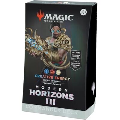 Magic: The Gathering - Horizons Modern 3 Deck Commandeur Énergie Créative - Paquet de cartes Magic: The Gathering - Horizons Modern 3 Deck Commandeur Énergie Créative - Paquet de cartes