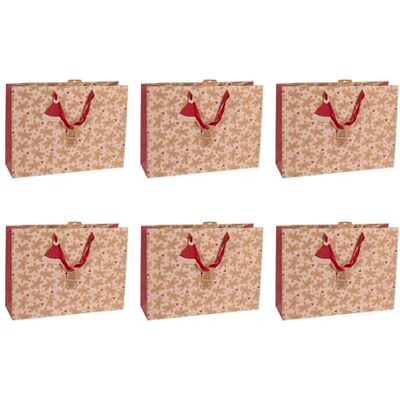Eurowrap Clairefontaine X-30894-6Cpack Un Lot de 6 Sacs Cadeaux Kraft Format Shopping 37,3x11,8x27,5 cm 210g Motif : Pain D'Épices, Blanc Sur Kraft Idéal pour : Jeux De Société, Puzzles Eurowrap Clairefontaine X-30894-6Cpack Un Lot de 6 Sacs Cadeaux Kraft Format Shopping 37,3x11,8x27,5 cm 210g Motif : Pain D'Épices, Blanc Sur Kraft Idéal pour : Jeux De Société, Puzzles