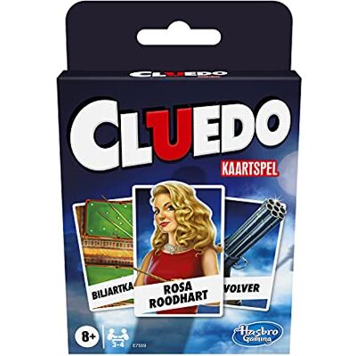 Hasbro Jeu de cartes Cluedo pour enfants à partir de 8 ans, jeu de stratégie 3-4 joueurs Hasbro Jeu de cartes Cluedo pour enfants à partir de 8 ans, jeu de stratégie 3-4 joueurs