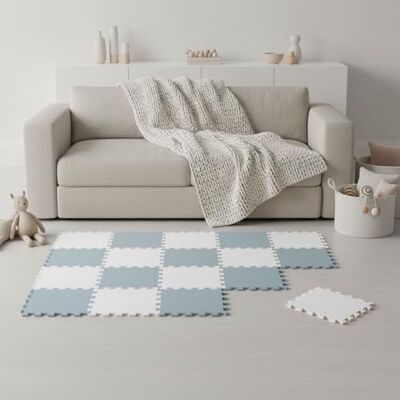 LittleTom 18 Pièces Tapis de Sol Bébé dès le Premier Mois 30x30 cm Dalles en Mousse EVA Surface de Jeu Douce pour l'Éveil Carrés Puzzle Antidérapants Revêtement pour la Chambre des Petits LittleTom 18 Pièces Tapis de Sol Bébé dès le Premier Mois 30x30 cm Dalles en Mousse EVA Surface de Jeu Douce pour l'Éveil Carrés Puzzle Antidérapants Revêtement pour la Chambre des Petits